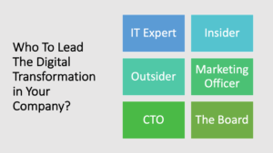 Who to be in charge for Your Digital Transformation